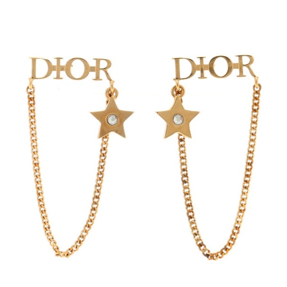 Authentic Christian Dior CD Logo Pierced Earrings - Picture 2 of 4